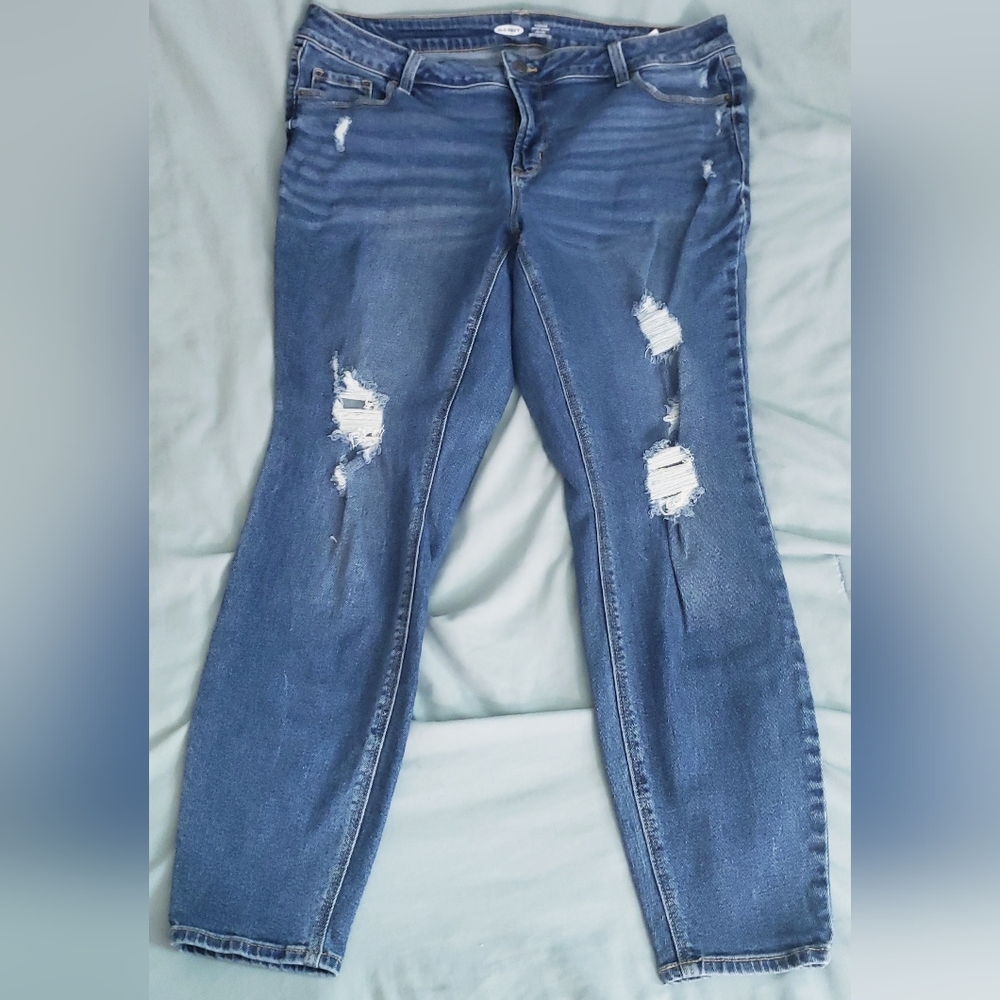 Womens Old Navy Rockstar Super Skinny Jeans Size 20 Plus